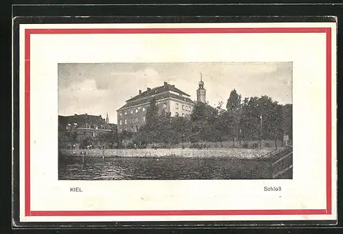 AK Kiel, Blick zum Schloss, Wasserseite