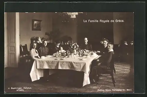 AK La Famille Royale de Grèce, Königliche Familie von Griechenland