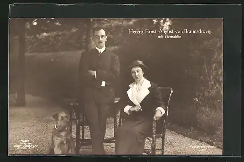 AK Ernst August Herzog von Braunschweig mit Gemahlin