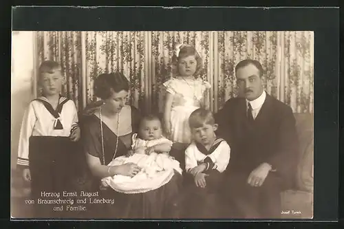 AK Ernst August Herzog von Braunschweig und Lüneburg und Familie