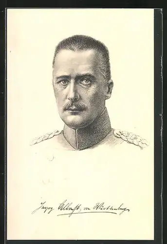 AK Herzog Albrecht von Württemberg in Uniform