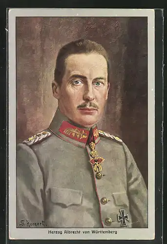 AK Herzog Albrecht von Württemberg in Uniform
