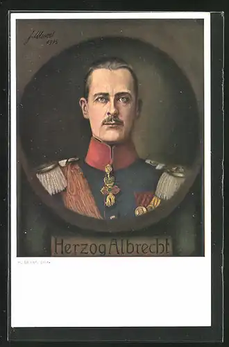 AK Herzog Albrecht von Württemberg in Uniform