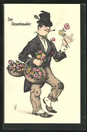 Künstler-AK Willi Scheuermann: Der Rosenkavalier