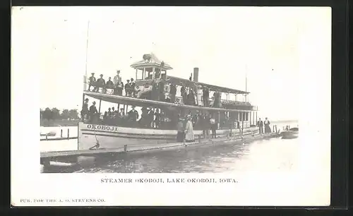 AK Lake Okoboji Iowa, Staemer Okoboji, Binnenschiff