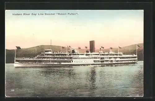 AK Hudson River Day Line Steamer Robert Fulton, Binnenschiff