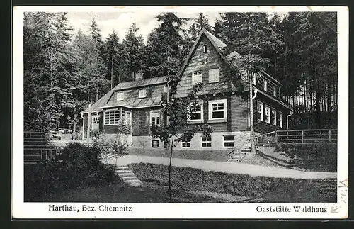 AK Harthau /Bez. Chemnitz, Gaststätte Waldhaus