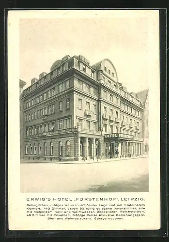 AK Leipzig, Erwigs Hotel Fürstenhof