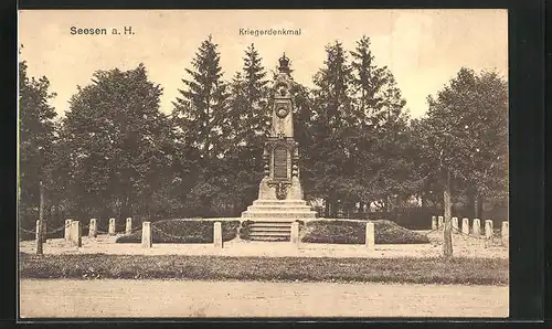 AK Seesen /Harz, Am Kriegerdenkmal