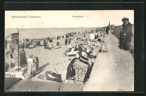 AK Cuxhaven, Strandleben im Sommer