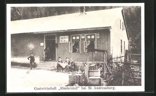 AK St. Andreasberg, Leute vo der Gastwirtschaft Rinderstall