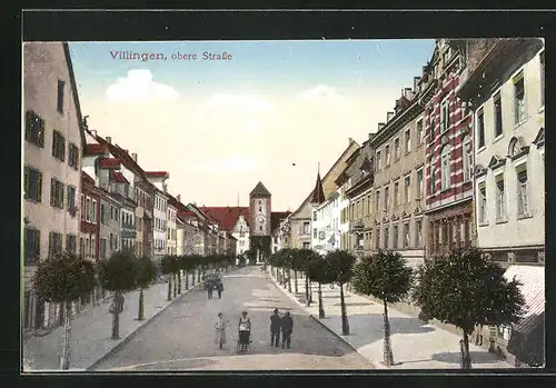 AK Villingen, obere Strasse, Rathaus