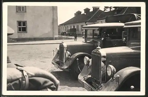 Fotografie Lastwagen Mercedes Benz, LKW der Reichspost, Kennzeichen: RP-23004