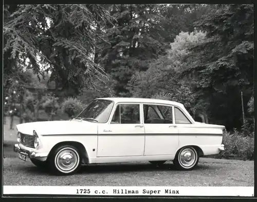 Fotografie Auto Hillman Super Minx 1725ccm, weisse Limousine