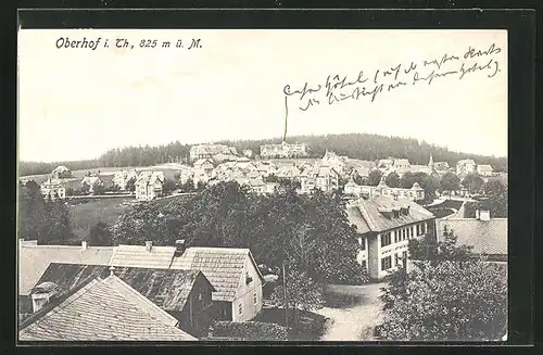 AK Oberhof /Thür., Teilansicht aus der Vogelschau