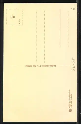 Steindruck-AK Schwarzwald-Idylle mit Bauernhaus