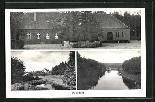 AK Pansdorf, Landhaus, Flusspartie