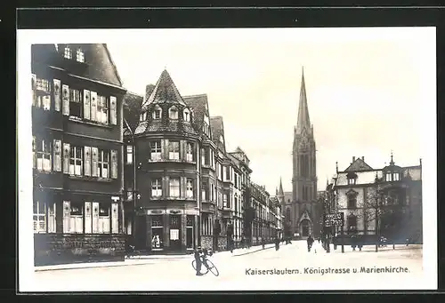 AK Kaiserslautern, Königstrasse und Marienkirche