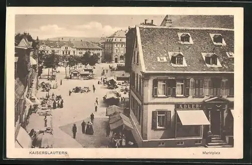 AK Kaiserslautern, Marktplatz mit Geschäften