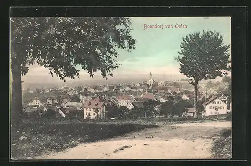 AK Bonndorf, Teilansicht mit Kirche von Osten