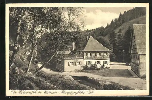 AK Weismain, Gasthof Forelle Weihersmühle im Kleinziegenfelder Tale