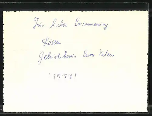 Foto-AK Lössen, Wohnhaus, 1977