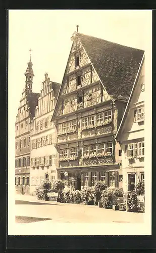 AK Dinkelsbühl, Hotel Deutsches Haus