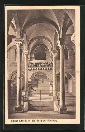AK Nürnberg, Kaiser-Kapelle in der Burg