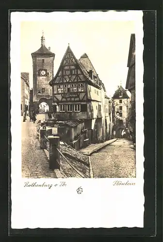 AK Rothenburg o. Tauber, Plönlein