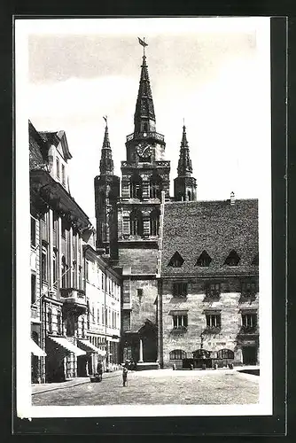 AK Ansbach, St. Gumbertuskirche und Stadthaus