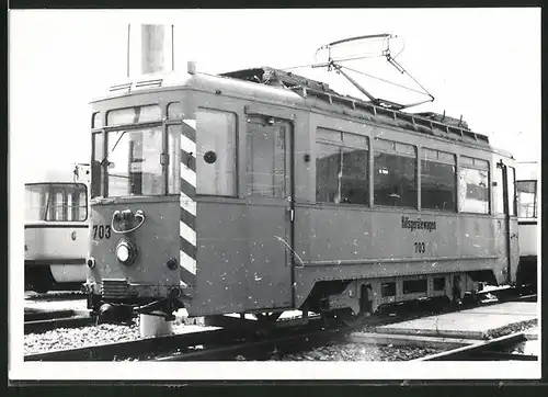 Fotografie Strassenbahn - Hilfsgerätewagen, Triebwagen Nr. 703