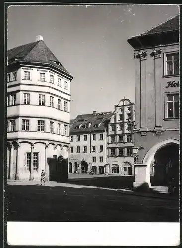 Fotografie Donath, Ansicht Görlitz, Untermarkt mit Rüdesheimer Weinhaus in der Drosselgasse