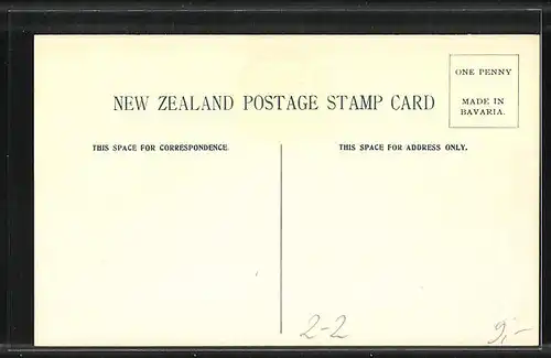 AK Briefmarken von Neuseeland, Siegel