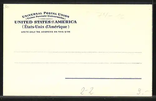 AK Briefmarken und Wappen der U.S.A.