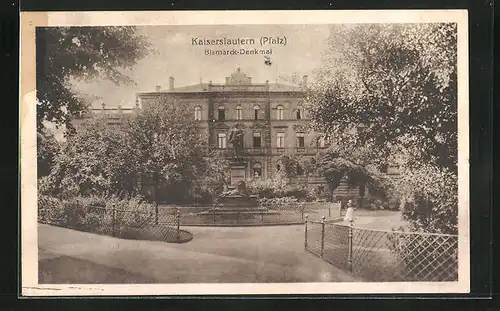 AK Kaiserslautern /Pfalz, Bismarck-Denkmal