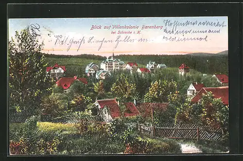 AK Schierke i. H., Blick auf Villenkolonie Barenberg