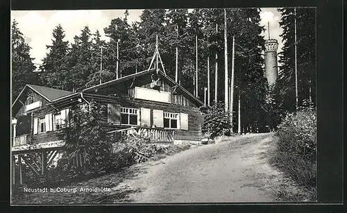 AK Neustadt b. Coburg, Gasthaus Arnoldhütte