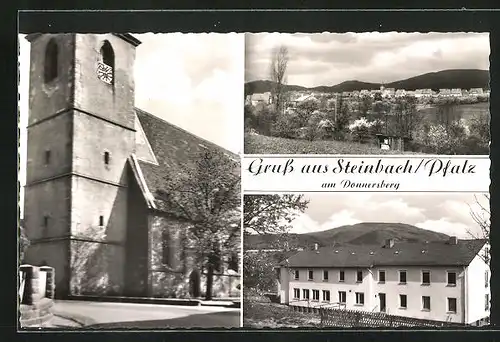 AK Steinbach /Pfalz, Totalansicht, Kirche
