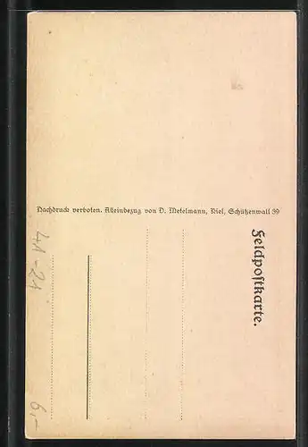 AK Seebataillon von Diedrich Metelmann, Kriegsschiff