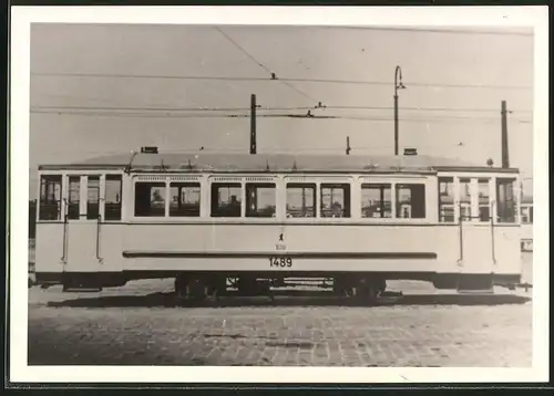 Fotografie Strassenbahn-Triebwagen Nr. 1489 der BVG in Berlin