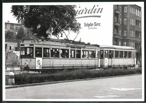 Fotografie Strassenbahn-Triebwagen Nr. 6203, Linie 79 Richtung Nollendorfplatz