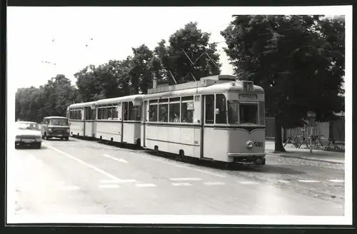 Fotografie Strassenbahn-Triebwagen Nr. 5060, Linie 87 Richtung Rahnsdorf, BVG-Berlin