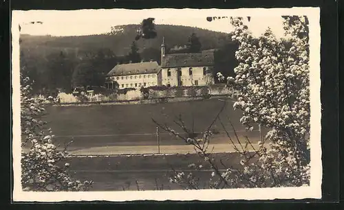 Foto-AK Heidelberg, Benediktinerabtei Stift Neuburg