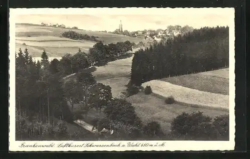 AK Schwarzenbach a. Wald, Frankenwald, Teilansicht