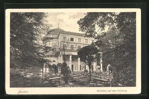 AK Aachen, Gasthaus Belvedere auf dem Lousberg