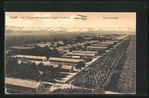 AK Lager-Lechfeld, Truppenübungsplatz, Barackenlager