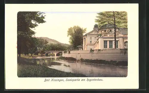 AK Bad Kissingen, Saalepartie am Regentenbau