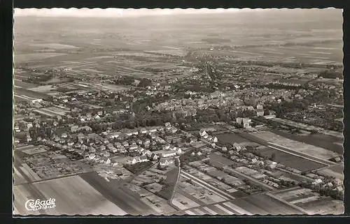 AK Stadthagen, Totalansicht, Fliegeraufnahme