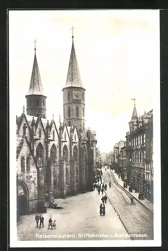 AK Kaiserslautern, Stiftskirche und Marktstrasse