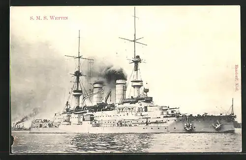AK Kriegsschiff S. M. S. Wettin
